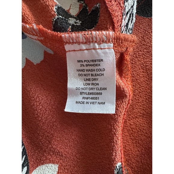 Monteau Los Angeles Womens Small Dress Red Floral Ruffled Tiered Flowy Maxi EUC - Picture 9 of 10